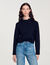 Maglione con collo arricciato