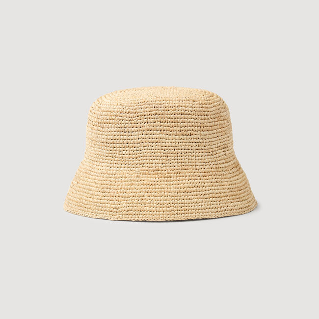 Cappello da pescatore in rafia