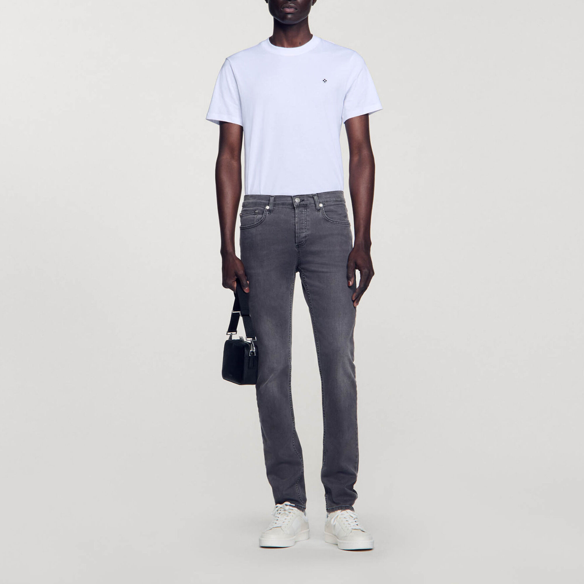 Jeans grey d&eacute;lav&eacute; - Uomo | Sandro