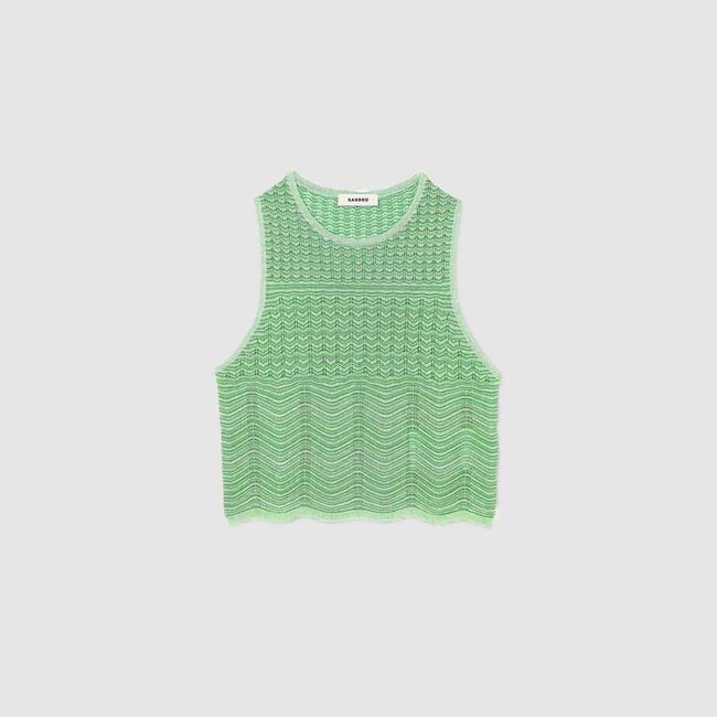 Top in maglia fantasia