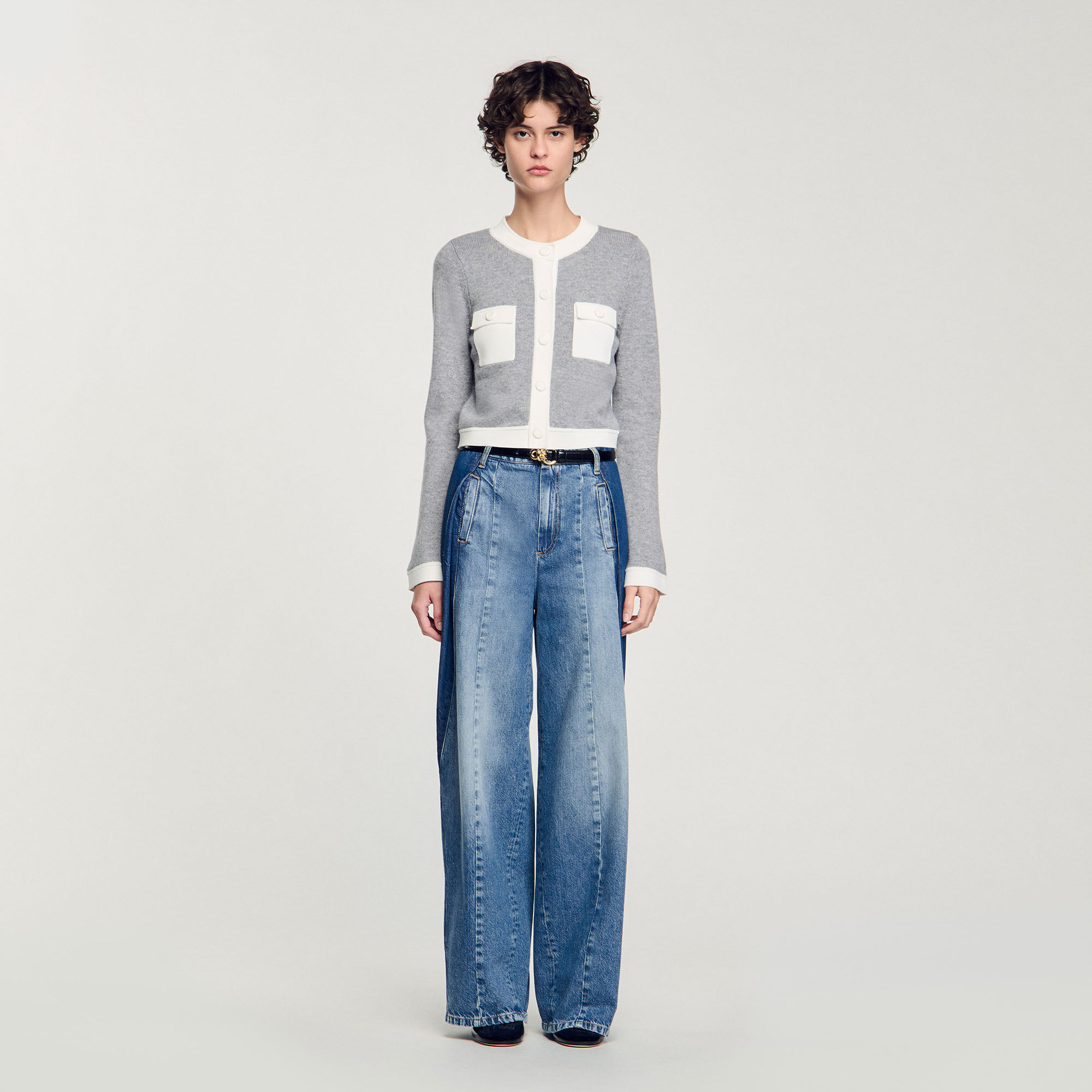 Cardigan bicolor
