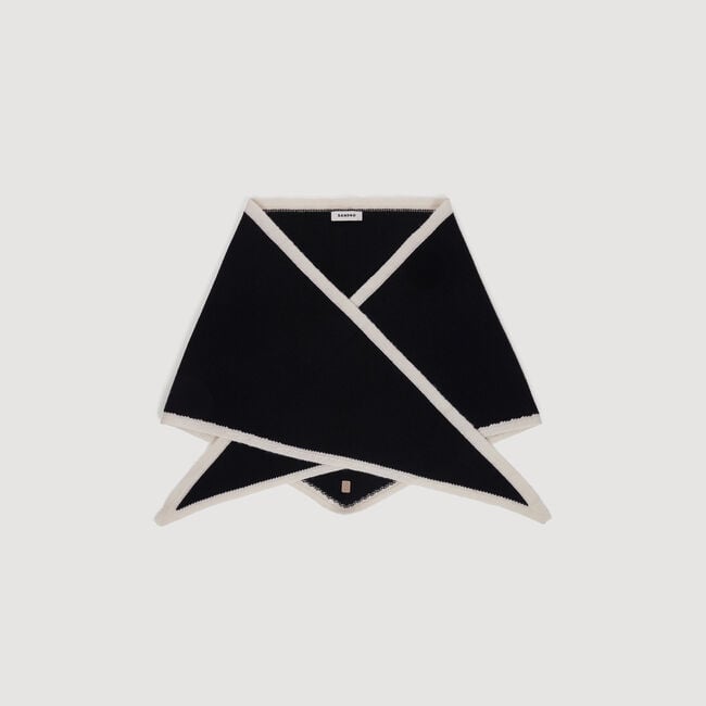 Foulard triangolo bicolore in lana - Donna | Sandro