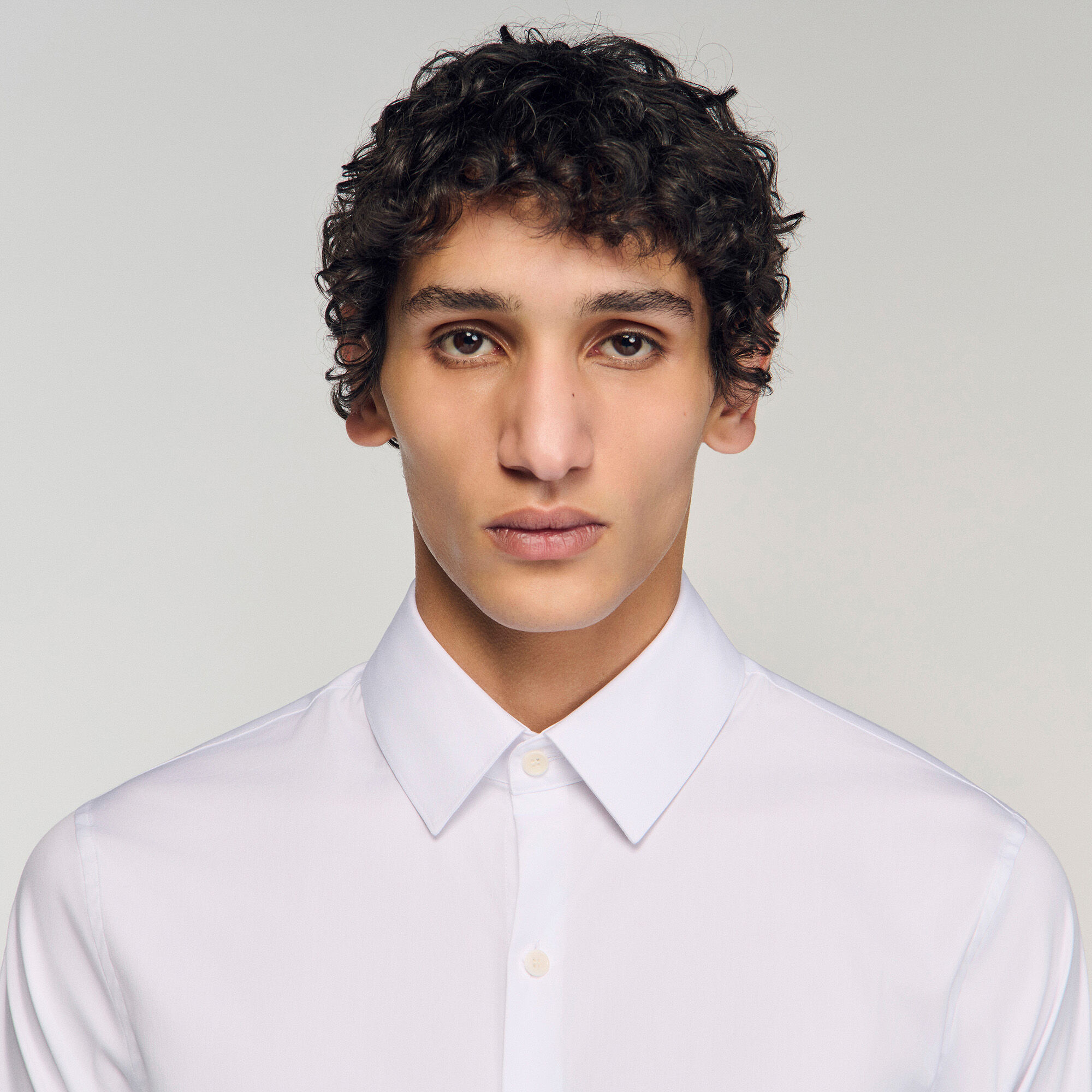 Camicia a tinta unita