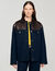 Giubbotto in denim e pelle