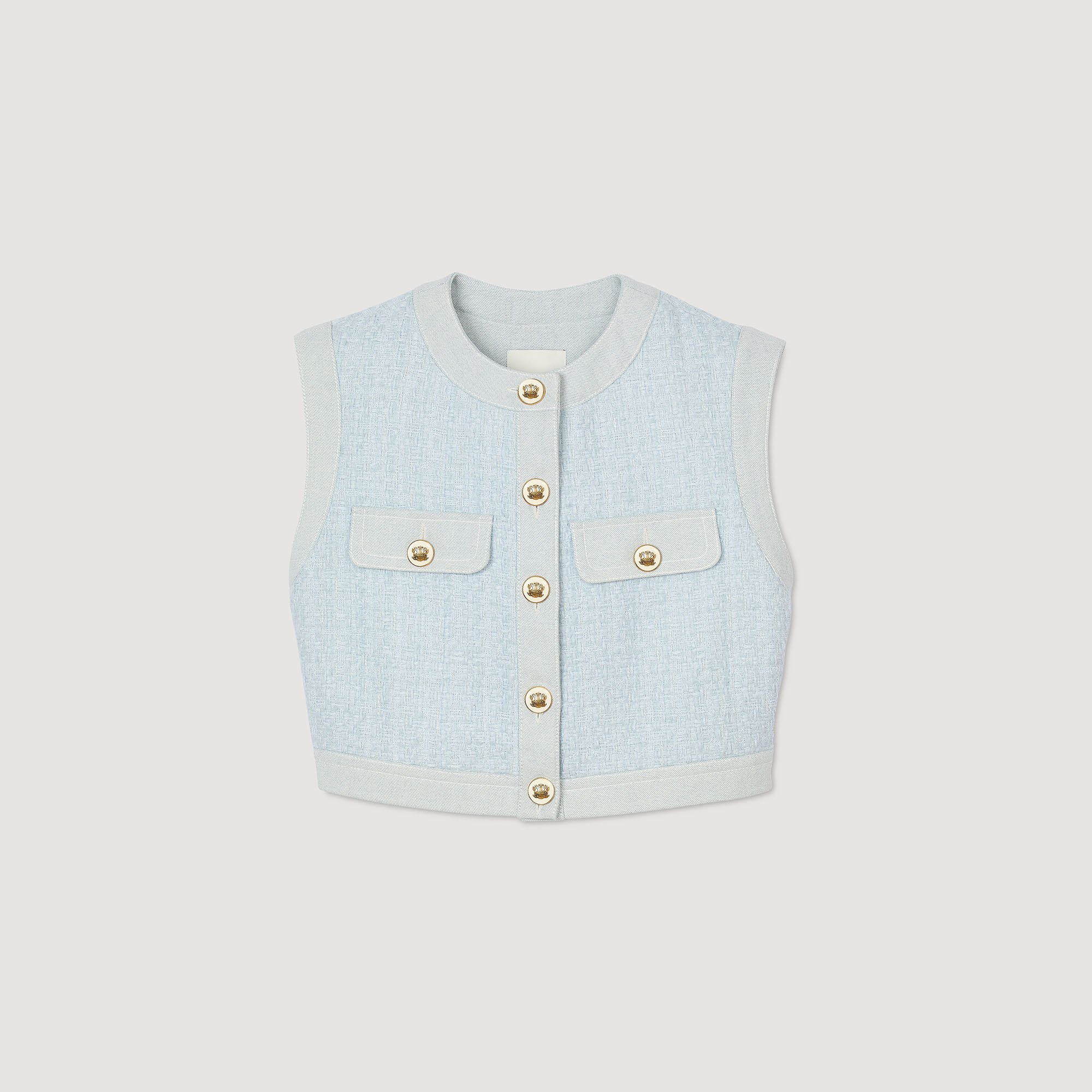 Gilet in tweed fantasia