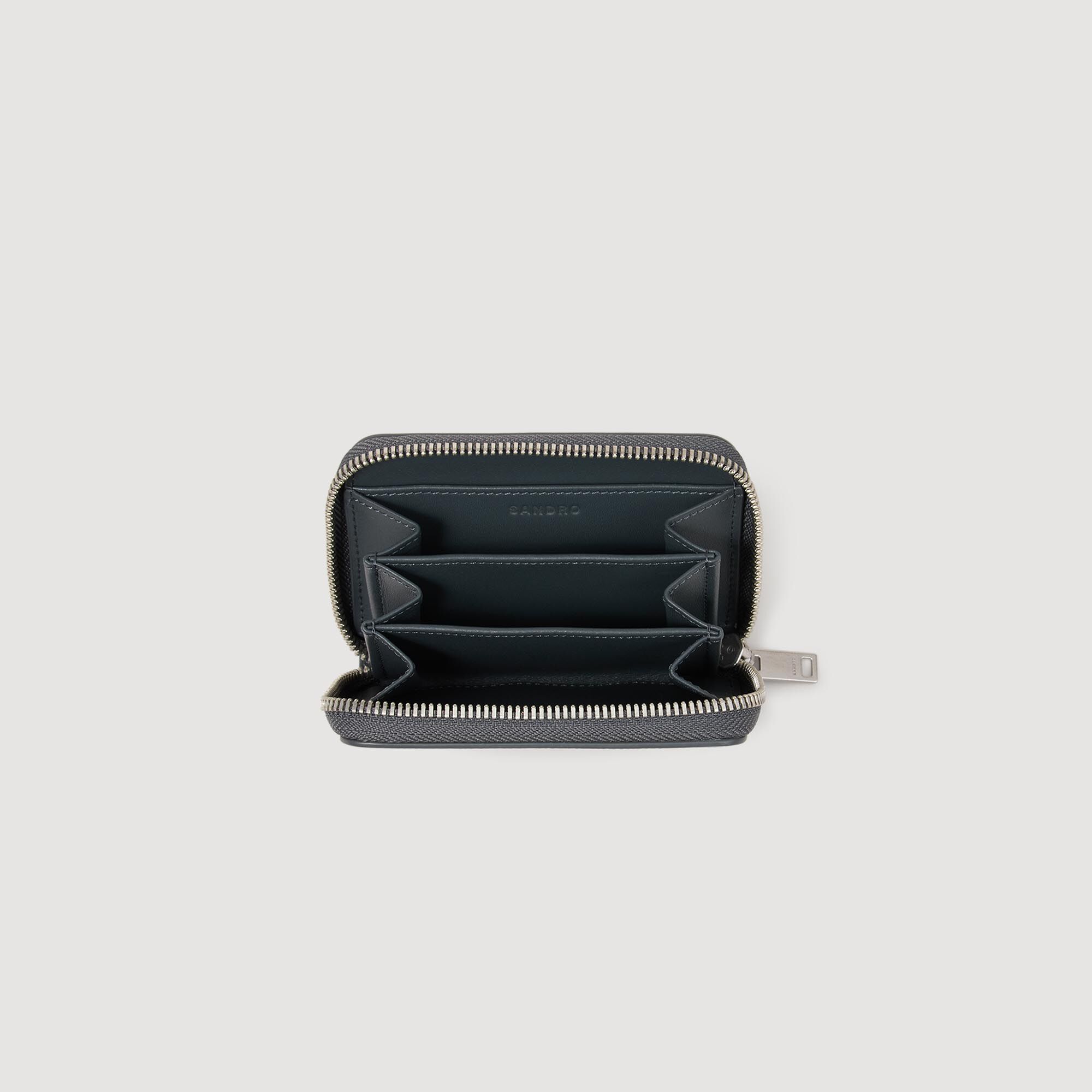 Portamonete con zip e cordino