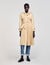 Trench plissettato con cintura