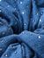 Elastico arricciato in denim glitterato