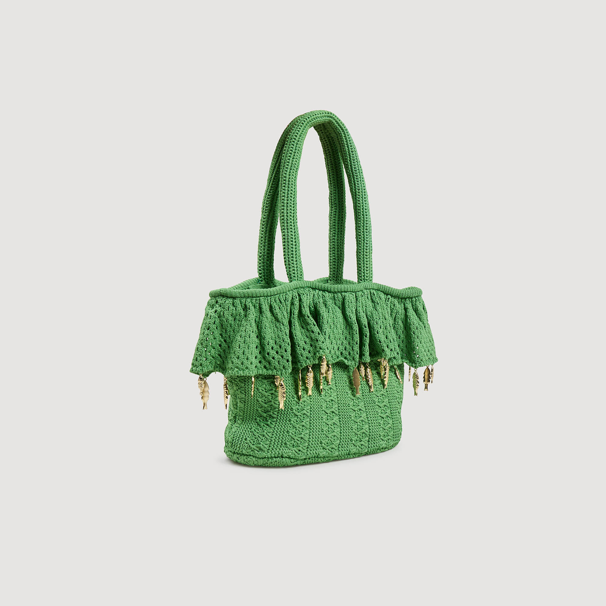 Borsa in crochet con nappine