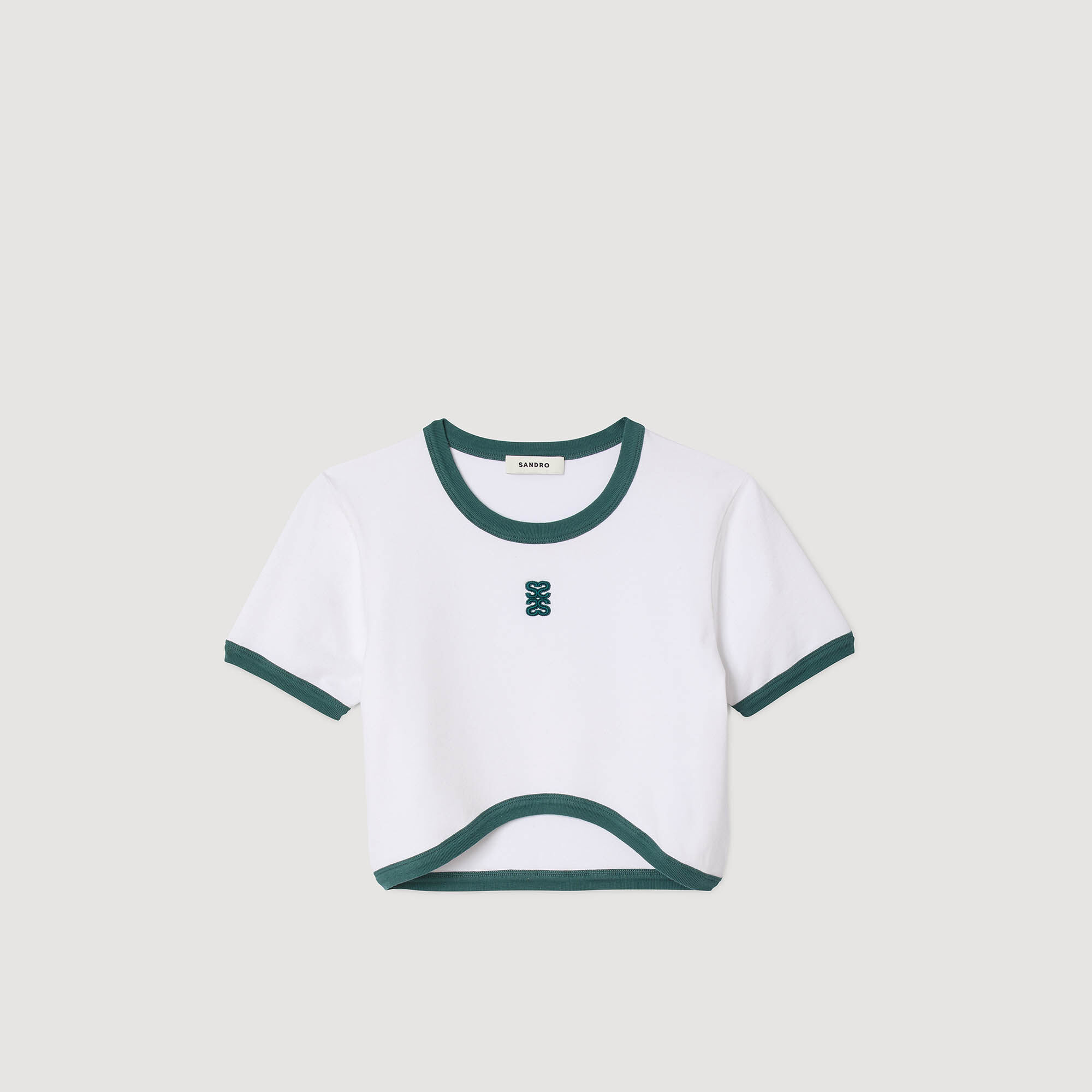 T-shirt corta bicolore