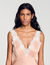 Abito stile lingerie con strass