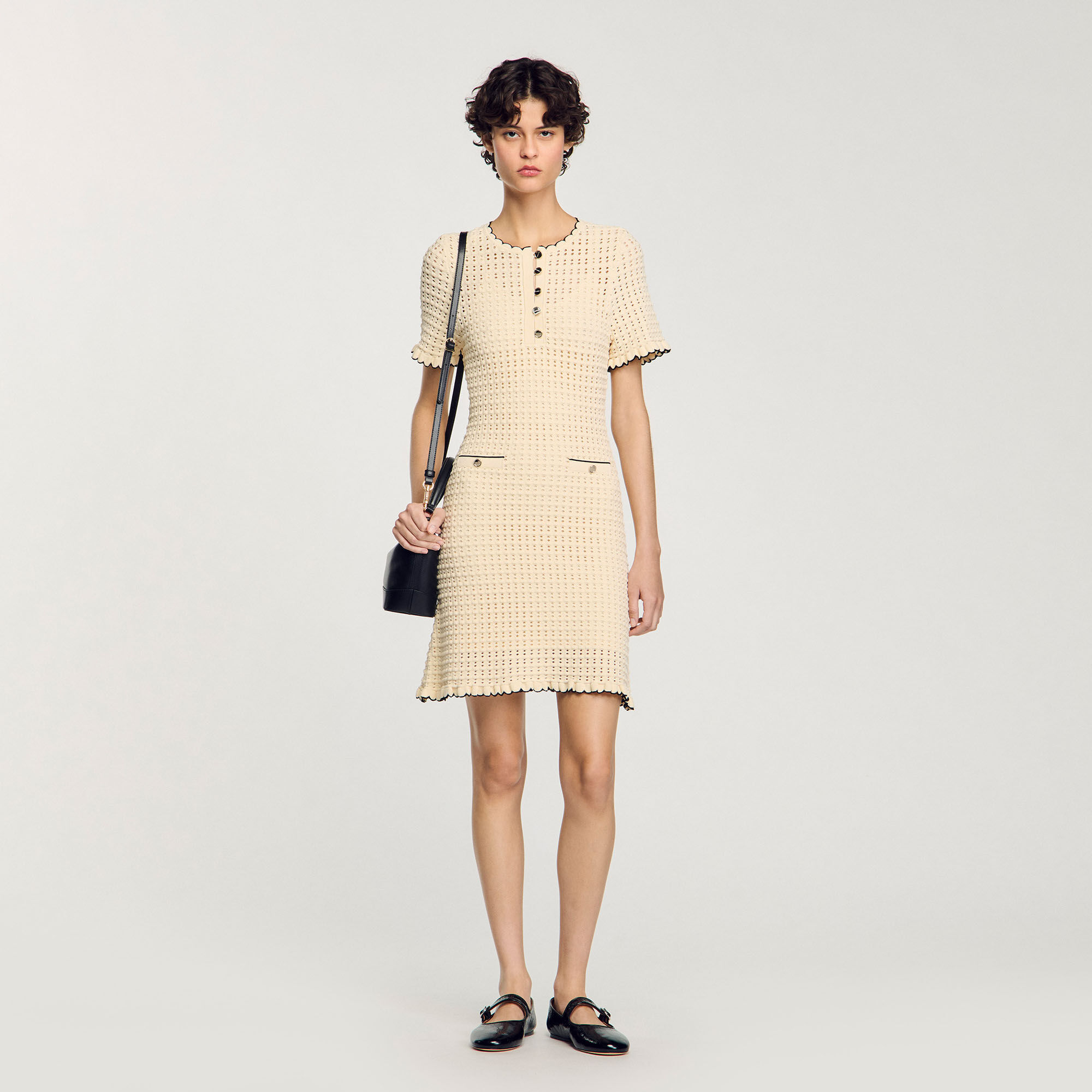 Abito corto in maglia