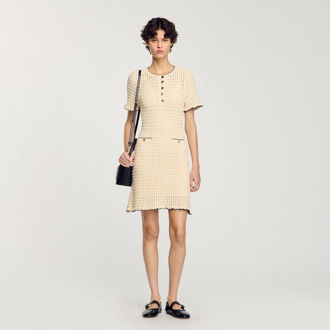 Abito corto in maglia