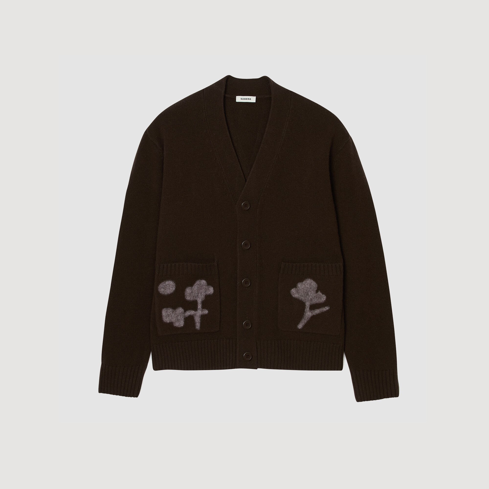 Cardigan a motivi floreali