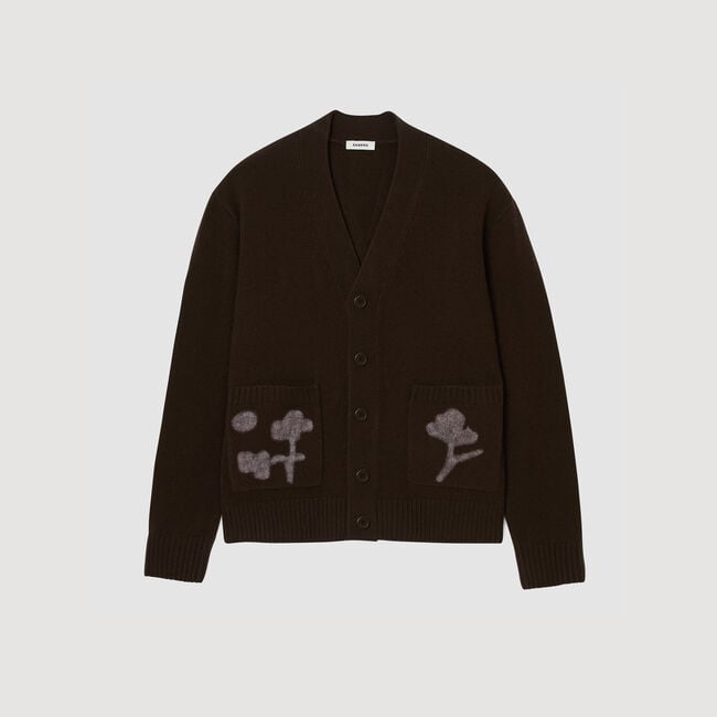 Cardigan a motivi floreali