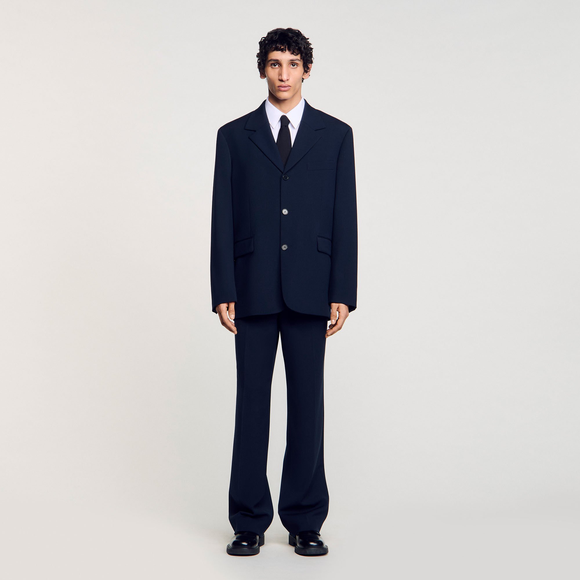 Giacca da abito oversize in lana
