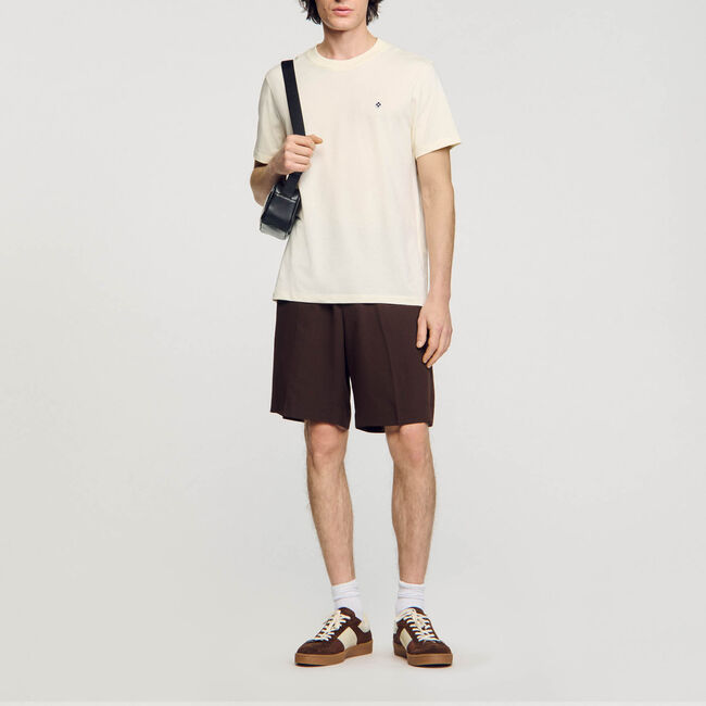 T-shirt con applicazione Square Cross