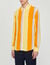 Camicia fluida a righe a maniche lunghe