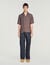 Camicia a righe collo a barchetta