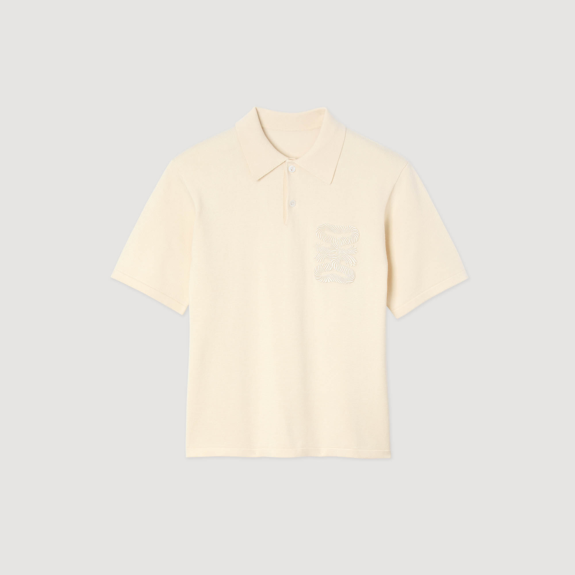 Polo con ricamo a corda