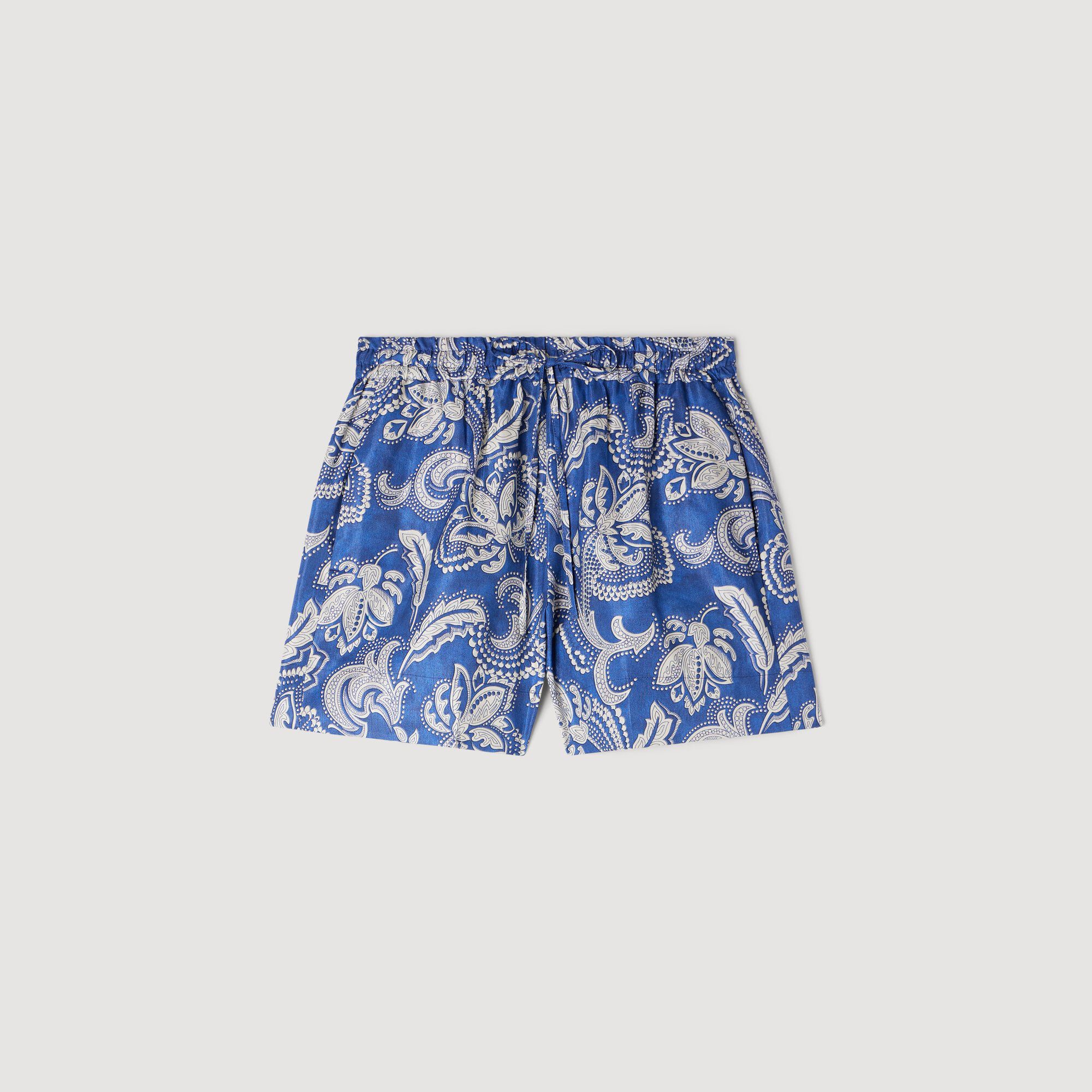 Shorts corti con stampa a fiori