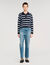 Maglione polo a righe