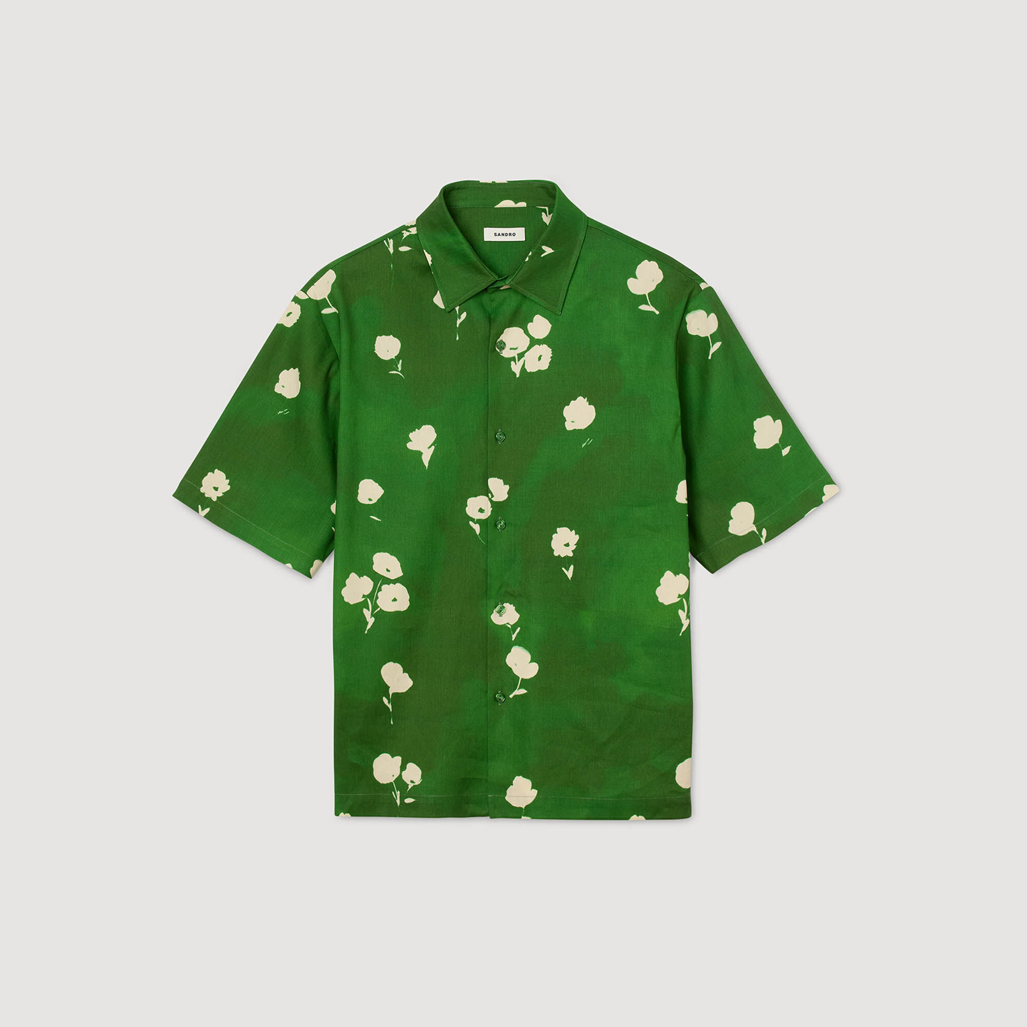 Camicia con stampa a fiori