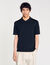 Polo in maglia con colletto con zip