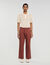 Pantaloni larghi in cotone elasticizzato