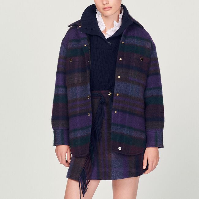 Cappotto sovracamicia a quadri