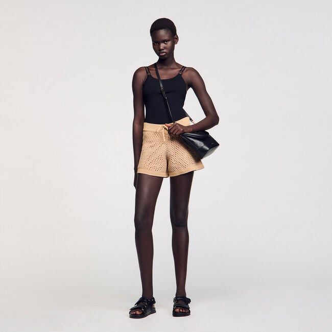 Body in maglia con dettaglio bijou