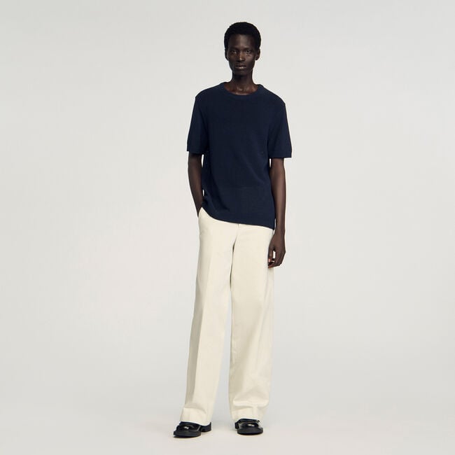T-shirt in maglia fine