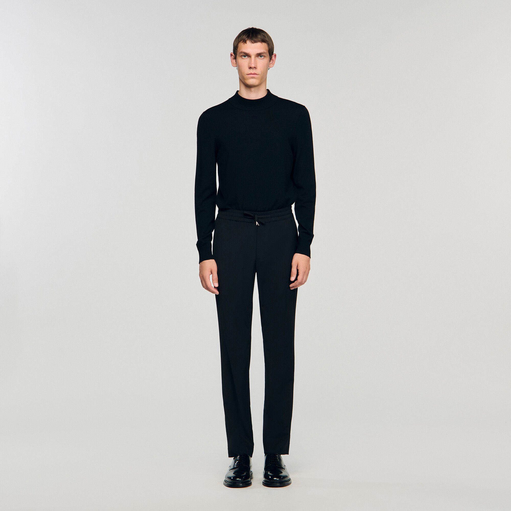 Pantaloni dritti elasticizzati