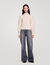 Maglione a coste in lana e cashmere