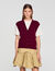 Maglione bicolor in lana e cashmere