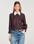 Camicia fluida stampata a cravatta