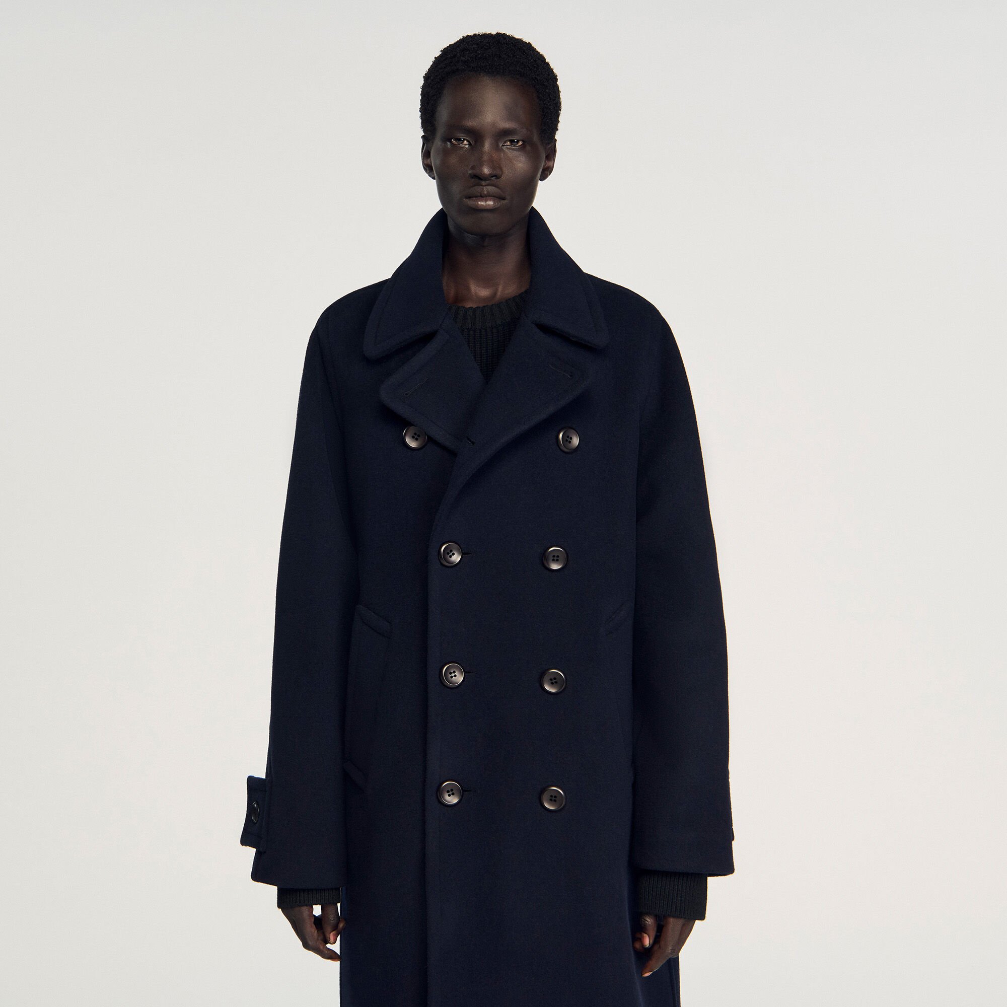 Cappotto in lana a doppiopetto