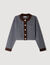 Cardigan con inserti in camoscio - Donna | Sandro