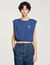 T-shirt corta drappeggiata
