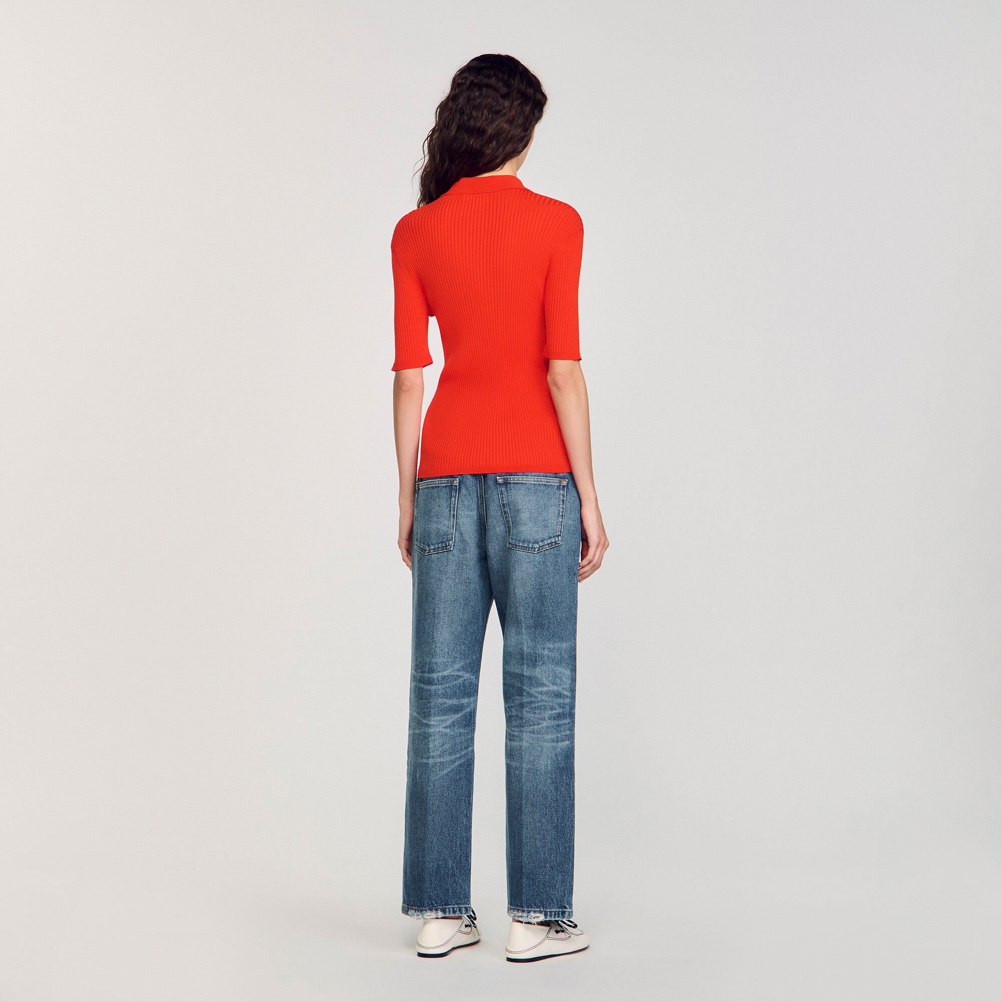 Maglione con colletto a polo