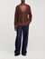 Cardigan jacquard square cross