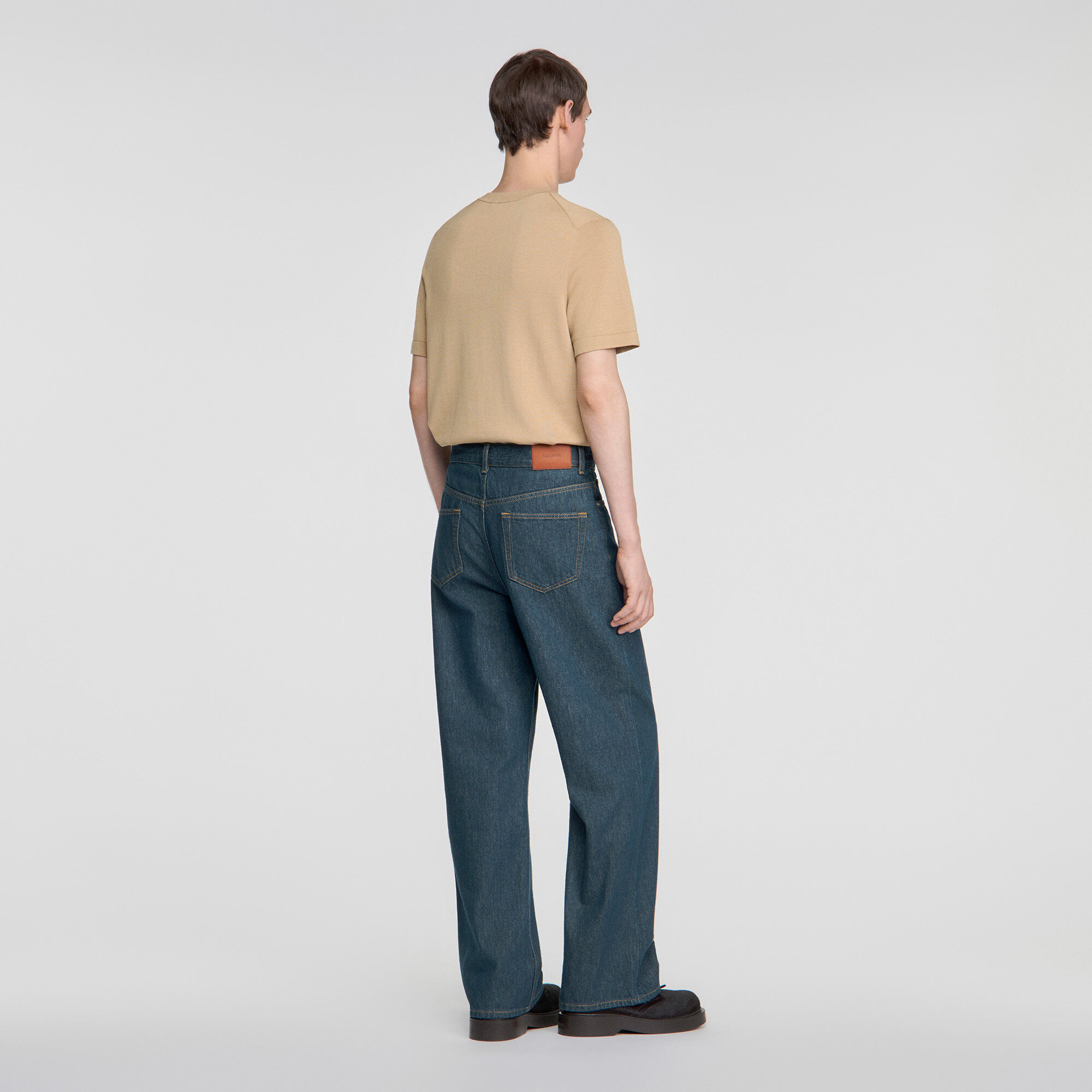 Jeans baggy effetto d&eacute;lav&eacute;