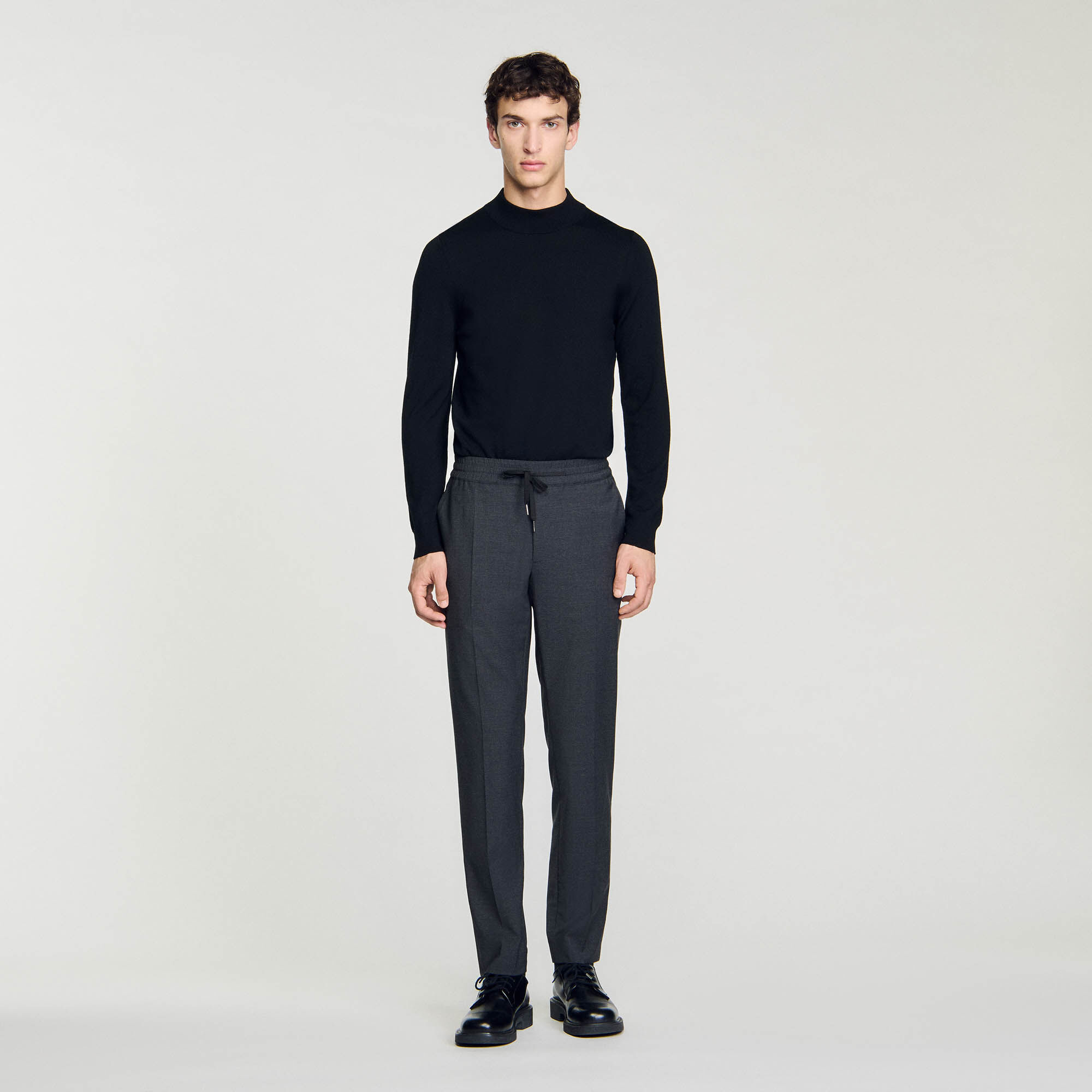Pantaloni dritti elasticizzati