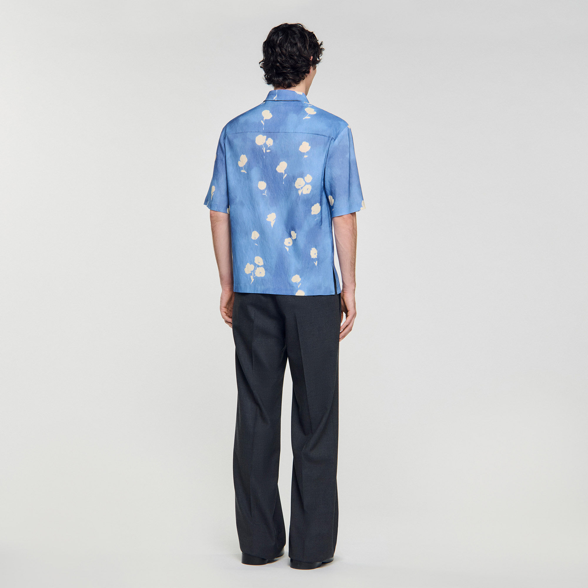 Camicia con stampa a fiori
