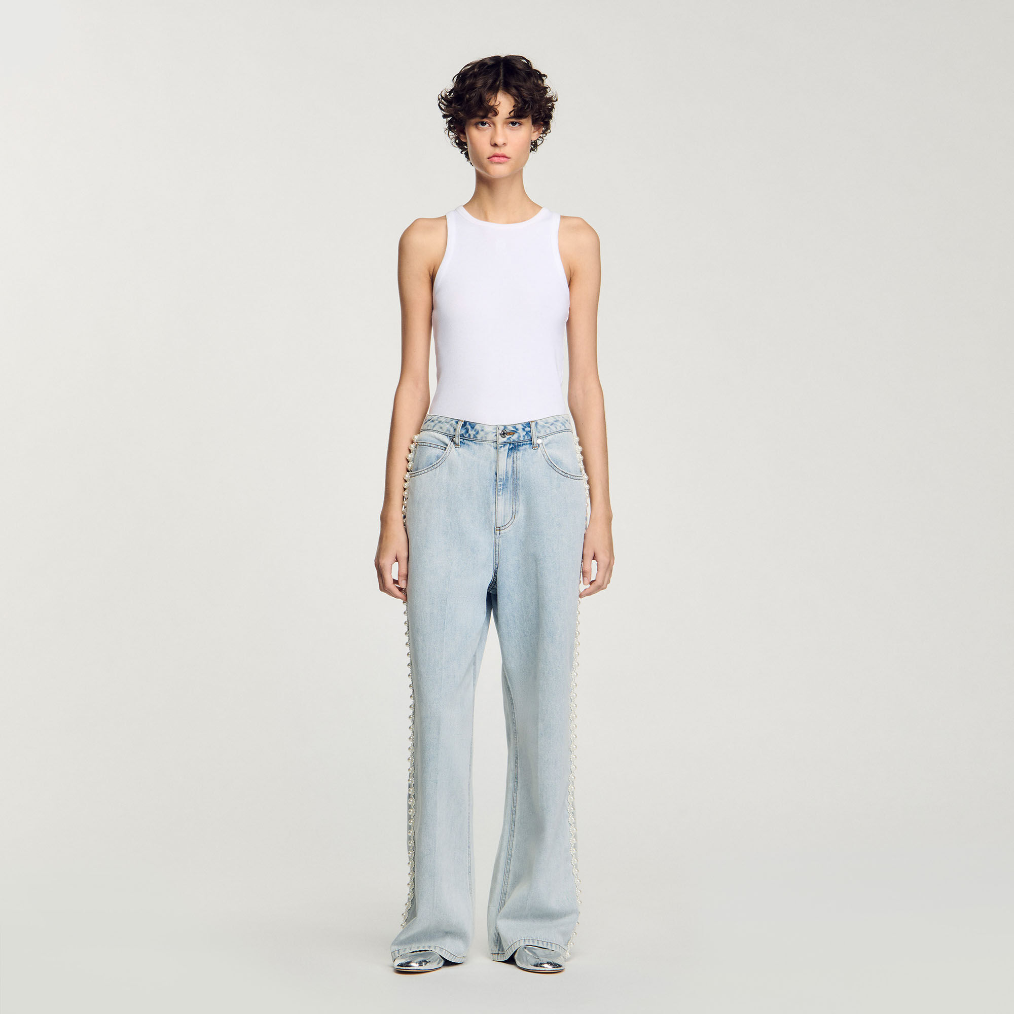 Jeans con perline