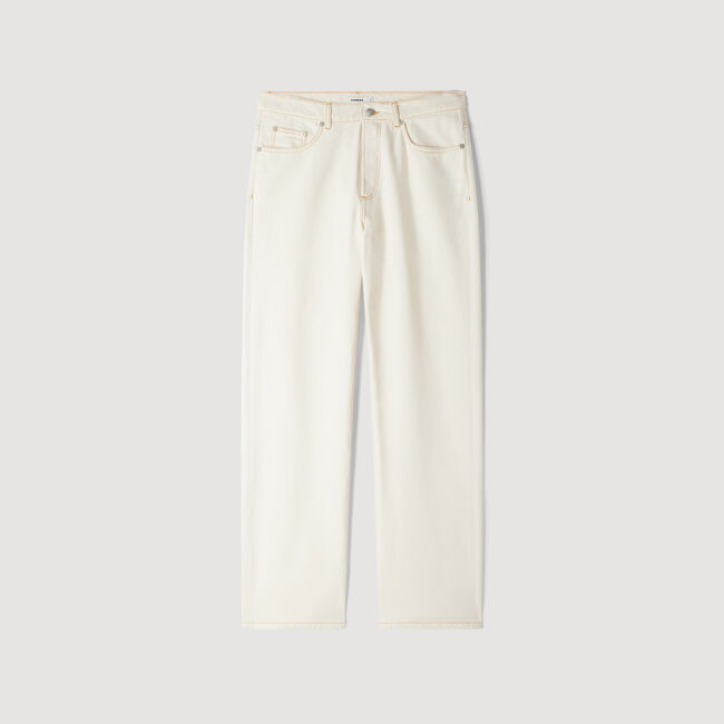 Jeans baggy a contrasto
