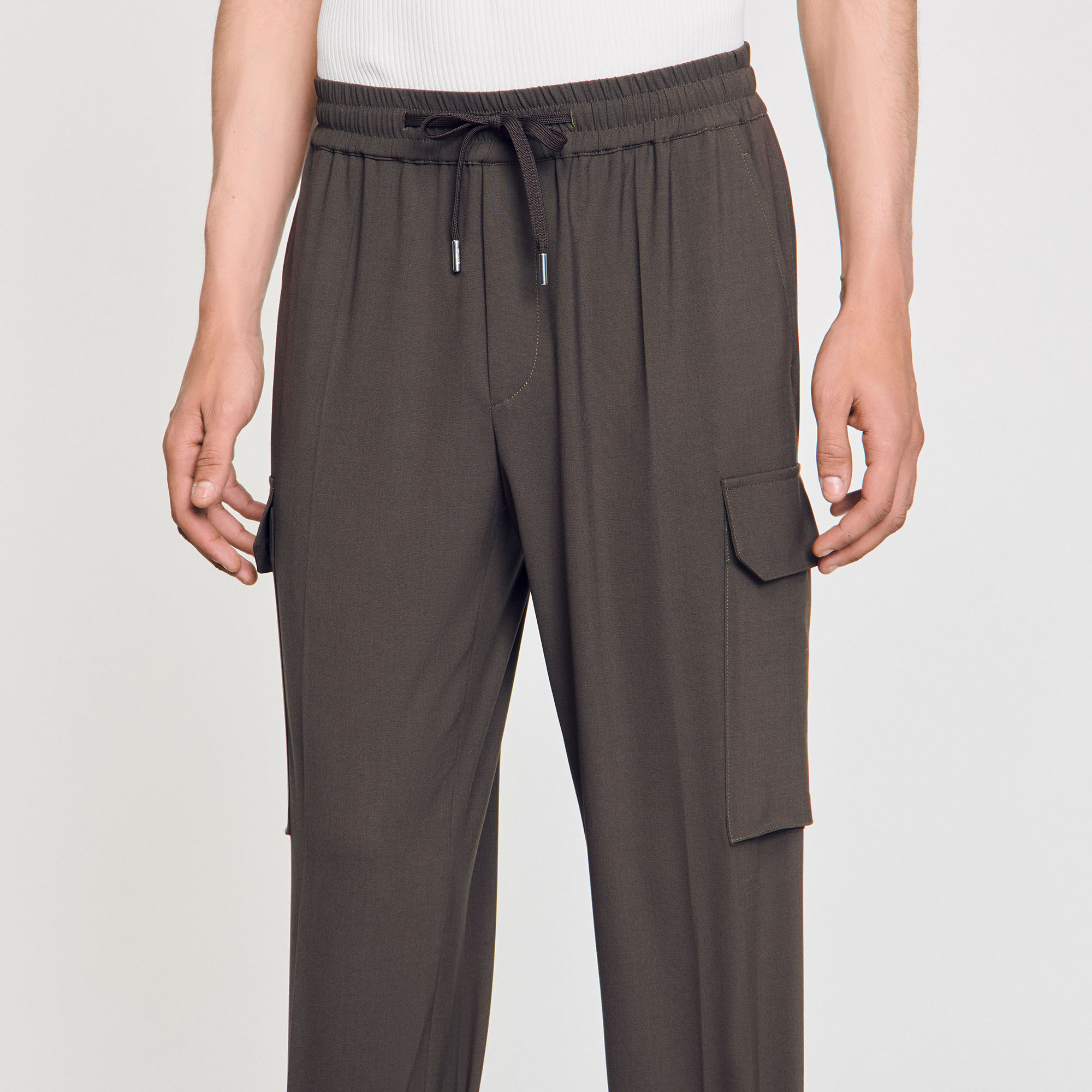 Pantaloni cargo elasticizzati
