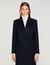 Cappotto lungo con revers satinati
