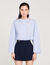 Camicia corta con colletto bijou