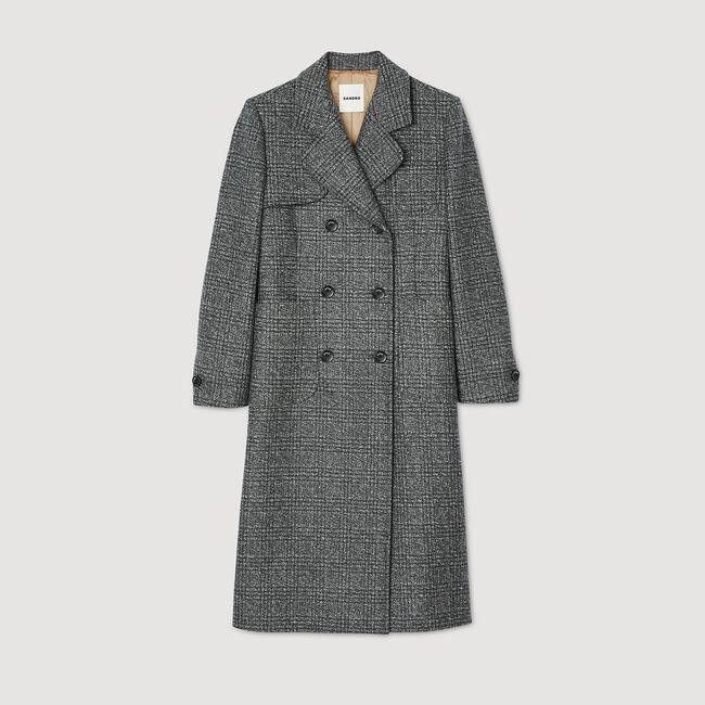 Cappotto lungo a quadri